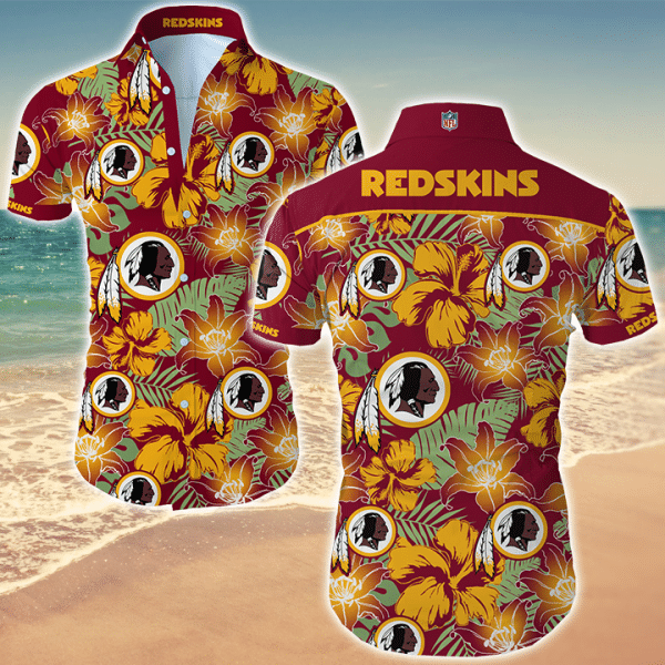 Buy Beach Shirt Nfl Washington Redskins Hawaiian Shirt Summer Button Up For Fans