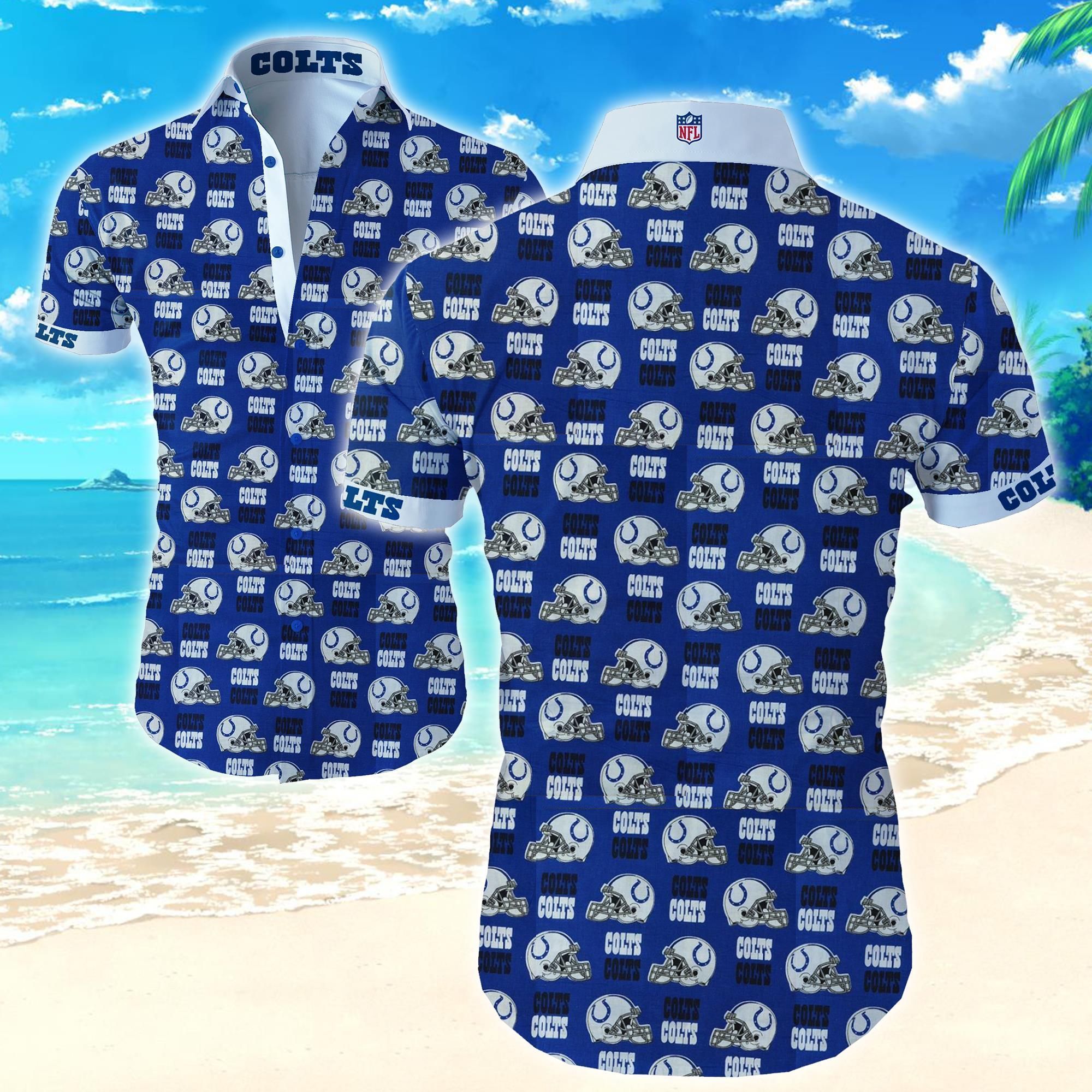 Buy Best Indianapolis Colts Hawaiian Shirt For Cool Fans