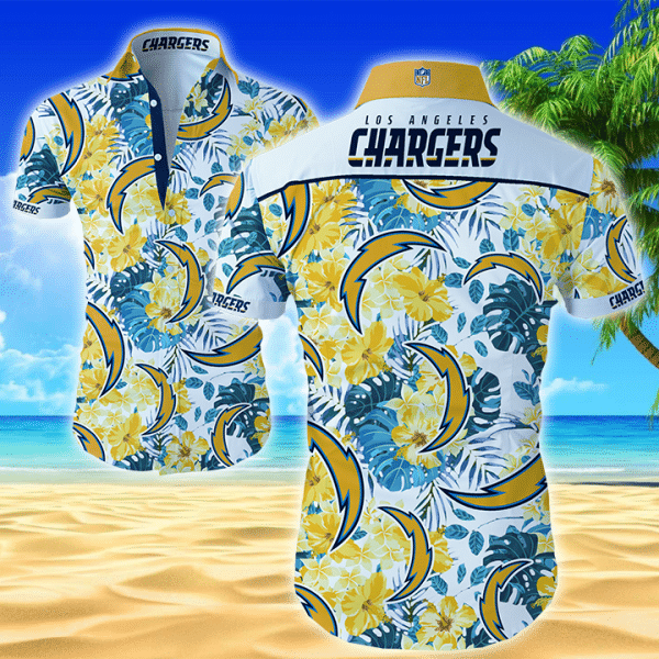 Buy Best Los Angeles Chargers Hawaiian Aloha Shirt For Awesome Fans