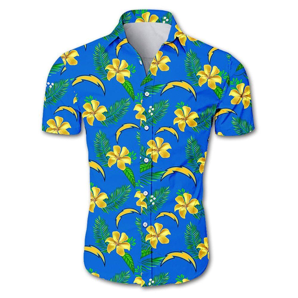 Buy Best Los Angeles Chargers Hawaiian Aloha Shirt For Big Fans