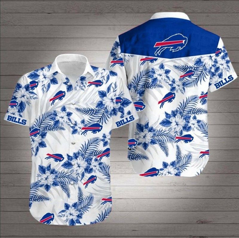 Buy Buffalo Bills Hawaiian Shirt N01 tropical flower summer