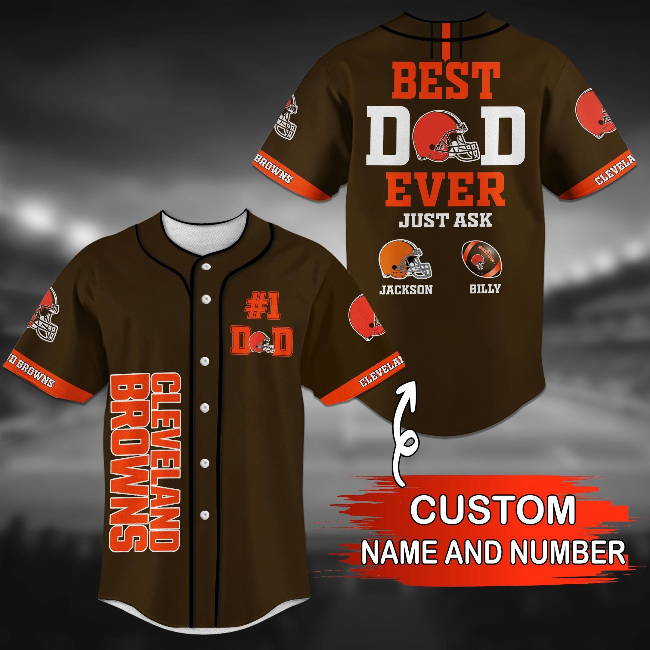 Buy Cleveland Browns NFL Personalized Baseball Jersey DTBB159105 - HomeFavo