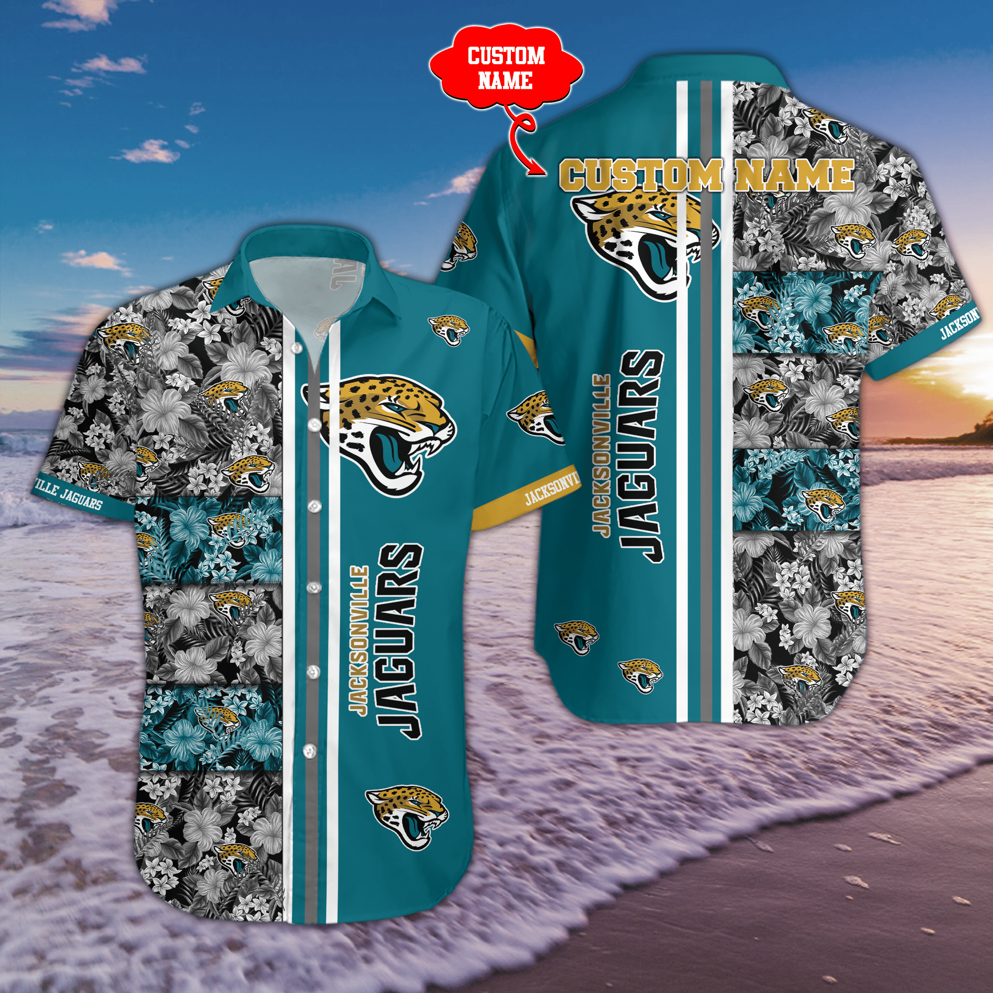 Buy Custom Jacksonville Jaguars NFL Hawaiian Shirt