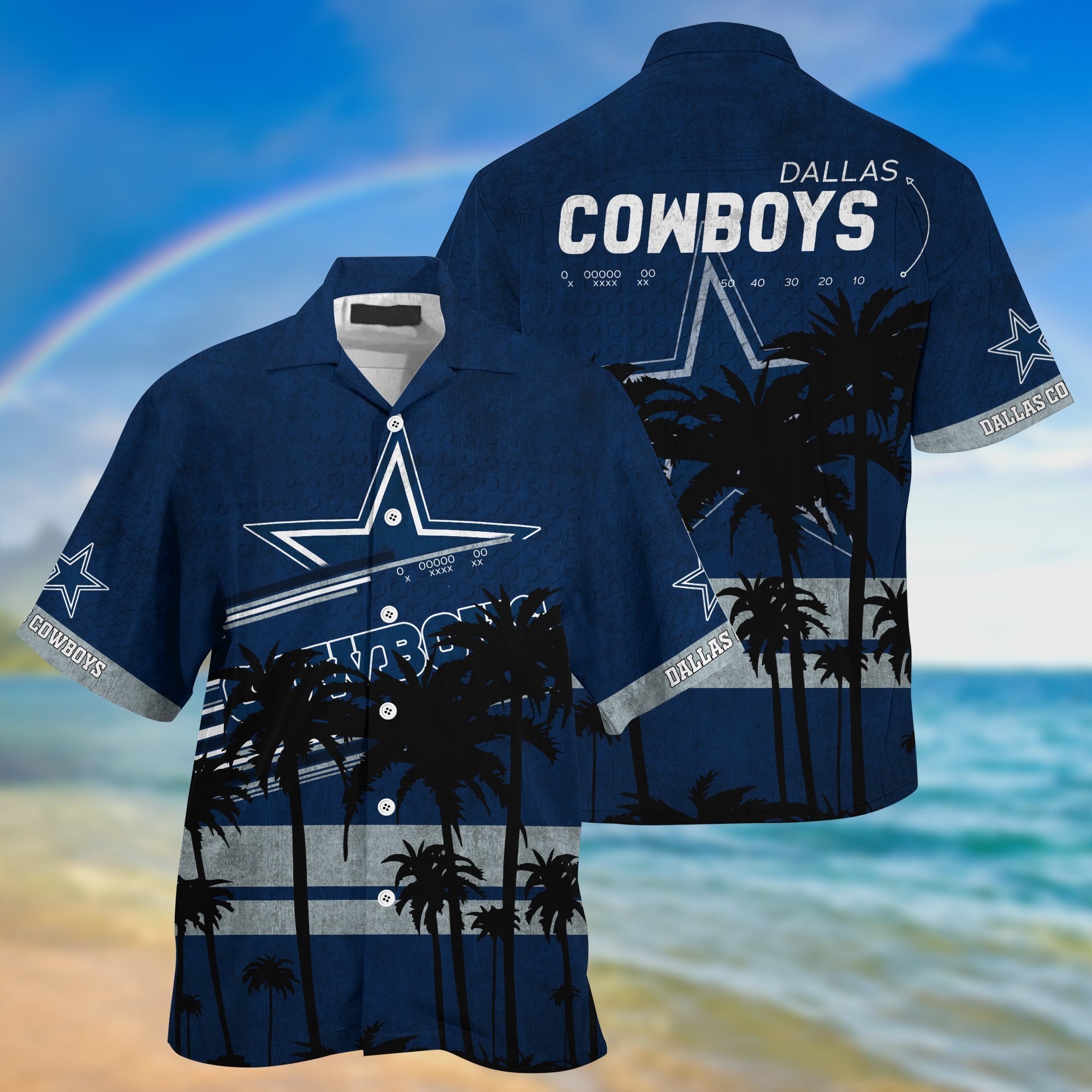 Buy Dallas Cowboys NFL Summer Hawaiian Shirt And Shorts