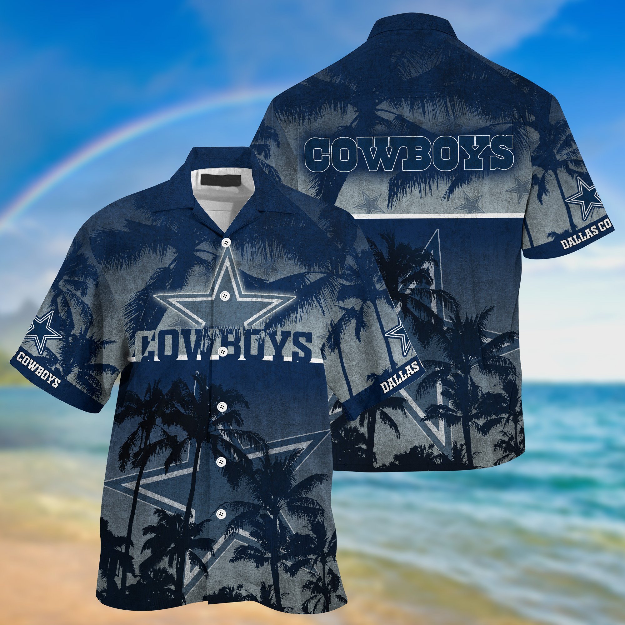 Buy Dallas Cowboys NFL Summer Hawaiian Shirt And Shorts