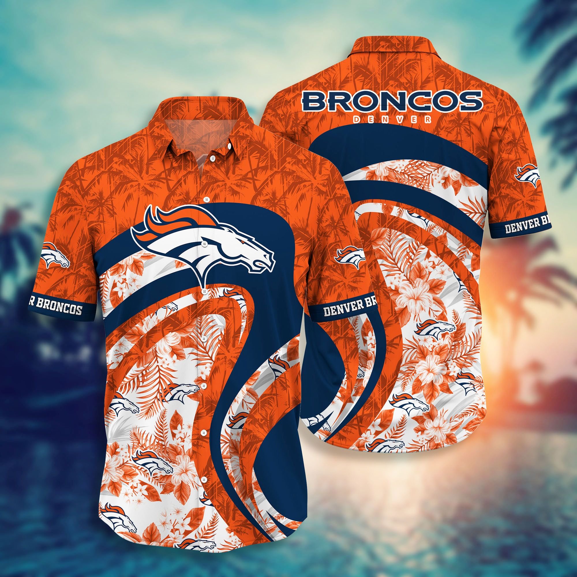 Buy Denver Broncos NFL Hawaiian Shirt and Short