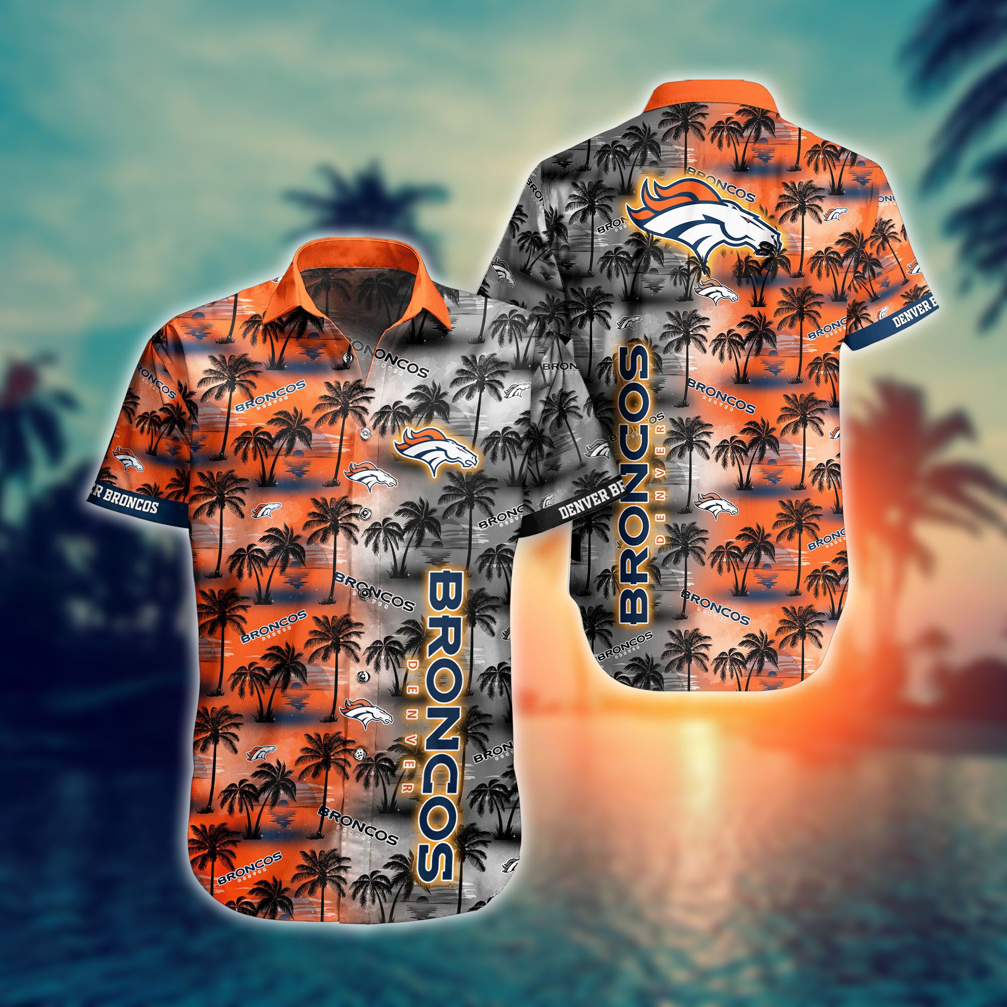 Buy Denver Broncos NFL Hawaiian Shirts And Shorts For Fans