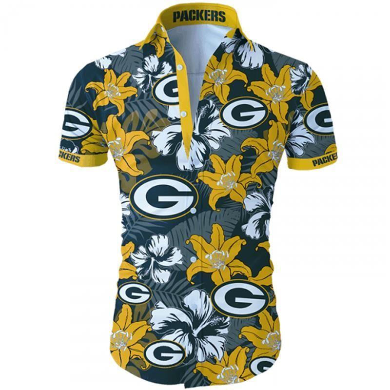 Buy Green Bay Packers Hawaiian Aloha Shirt For Cool Fans