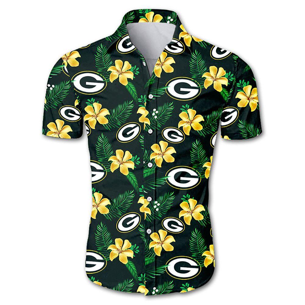 Buy Green Bay Packers Hawaiian Aloha Shirt For Hot Fans