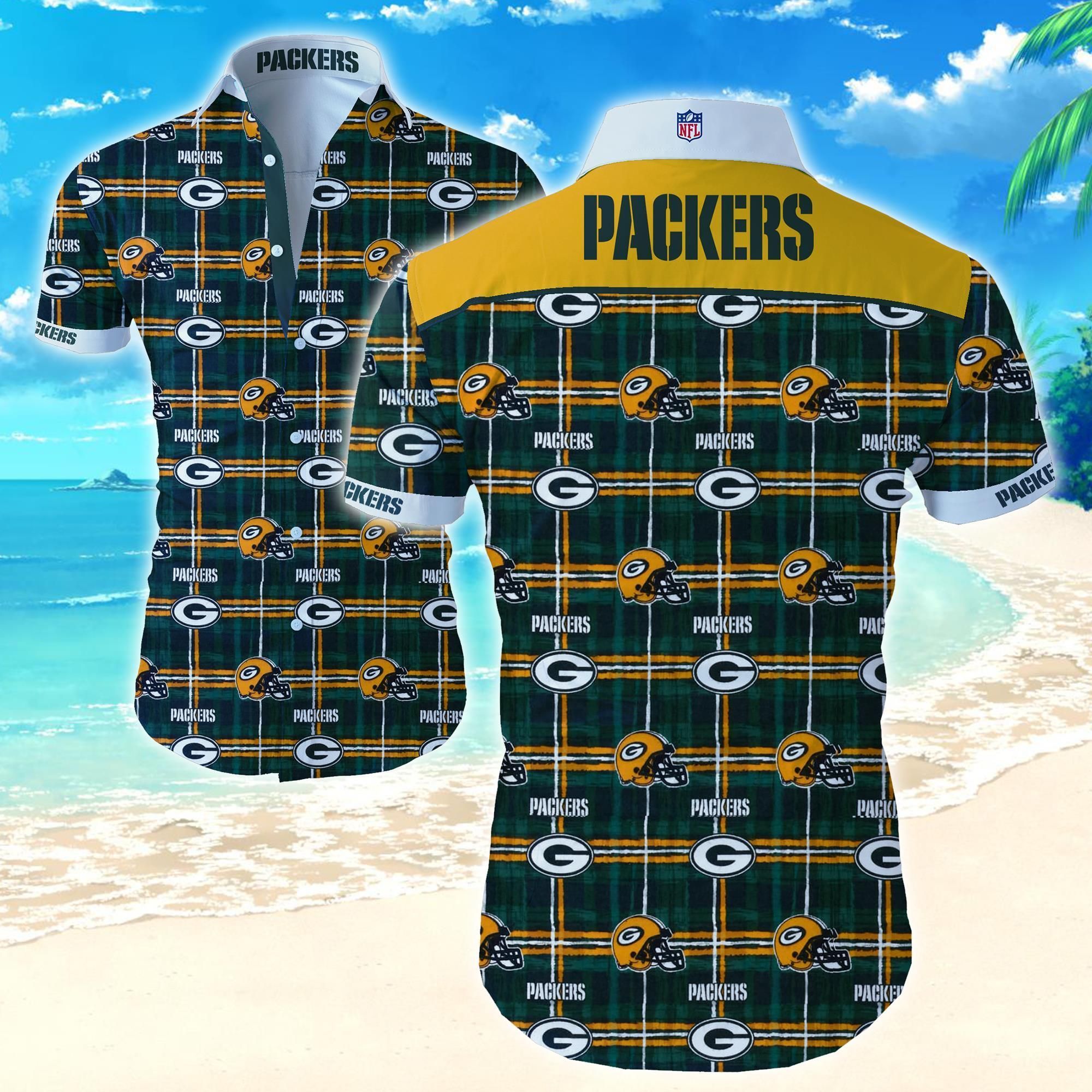 Buy Green Bay Packers Hawaiian Aloha Shirt For Sale