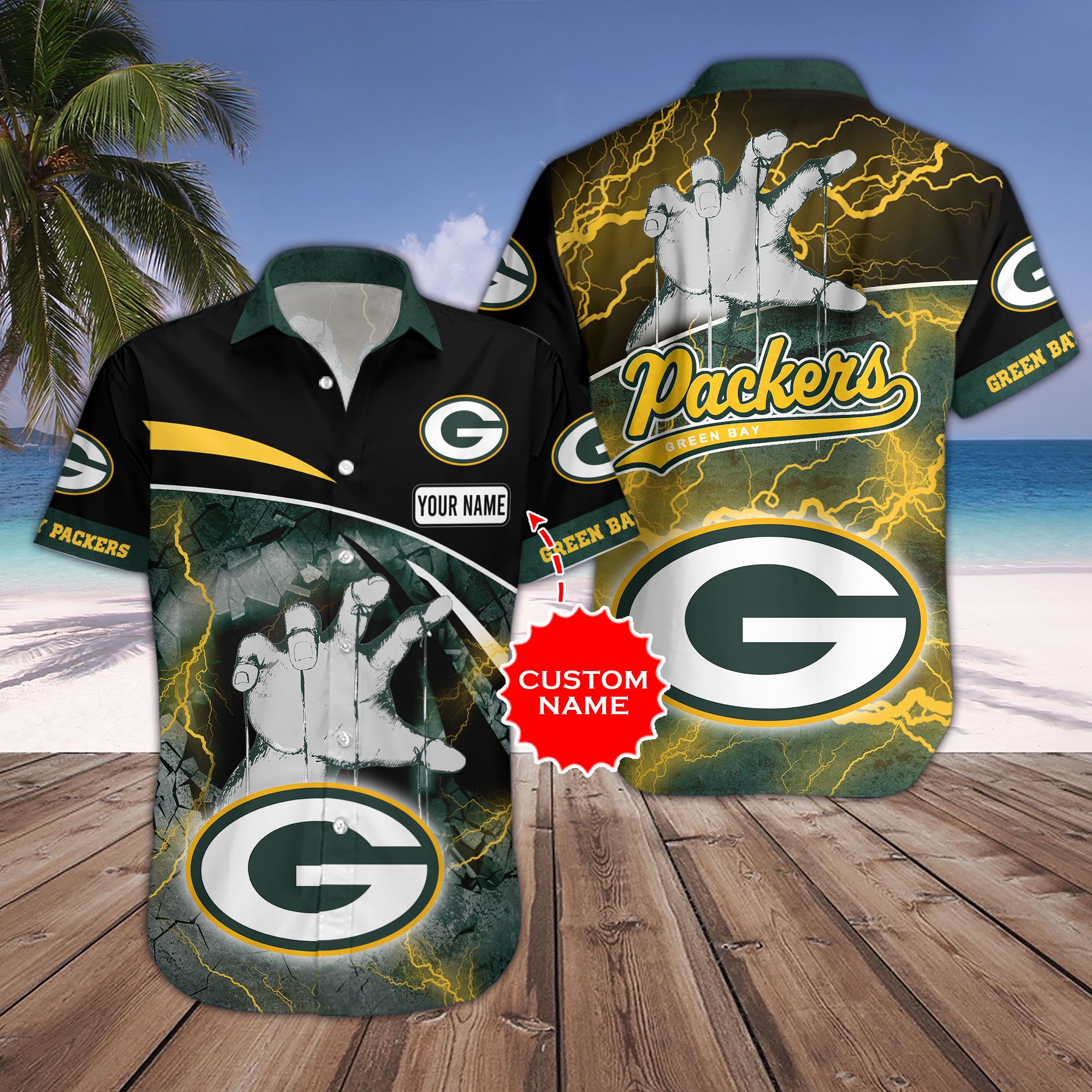 Buy Green Bay Packers NFL Hawaiian Shirt and Short