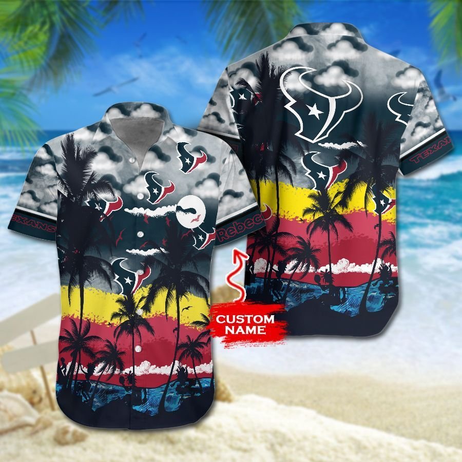 Buy Houston Texans NFL Gift For Fan Personalized Hawaiian Graphic Print Sh