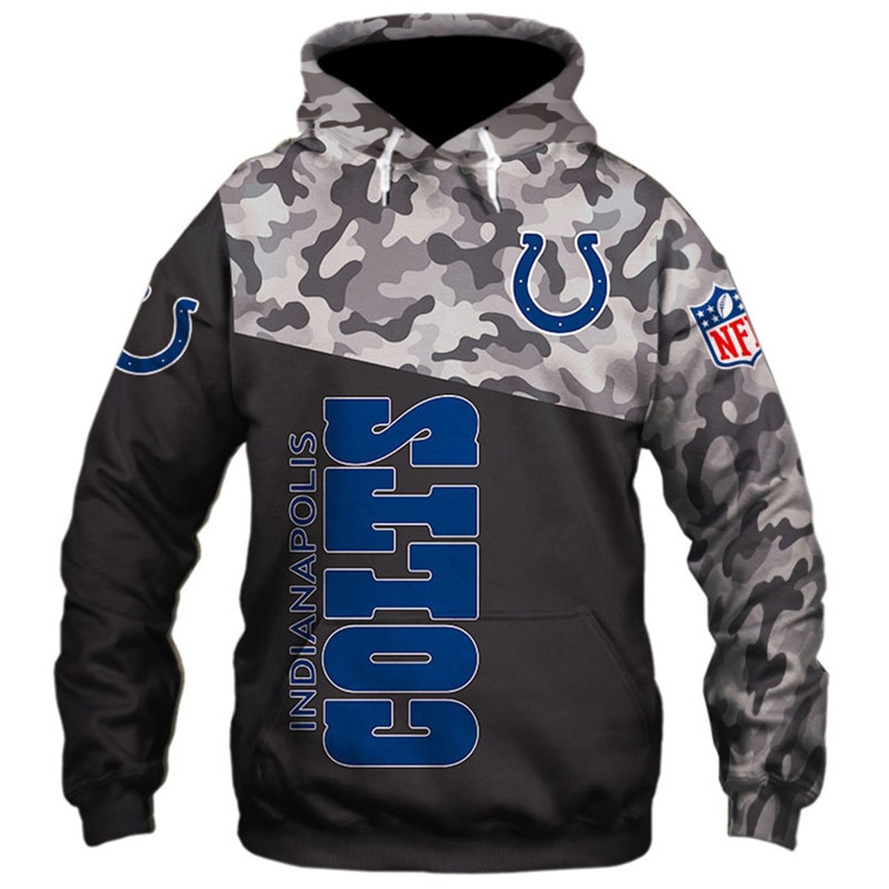 Buy Indianapolis Colts 3D Printed Hoodie For Awesome Fans - HomeFavo