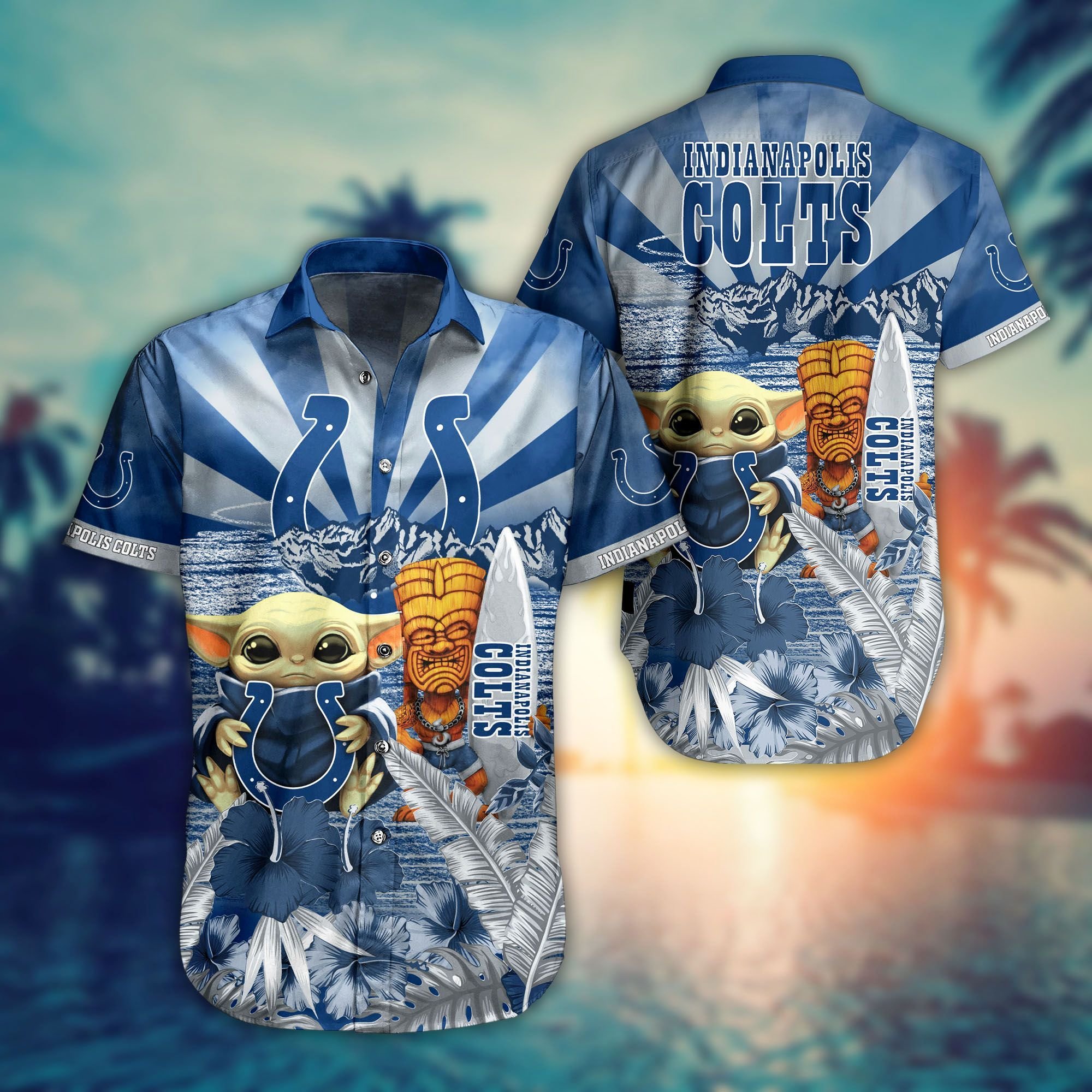 Buy Indianapolis Colts NFL Baby Yoda Hawaiian For Men