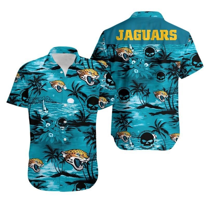 Buy Jacksonville Jaguars NFL Football Hawaiian Graphic Print Short Sleeve