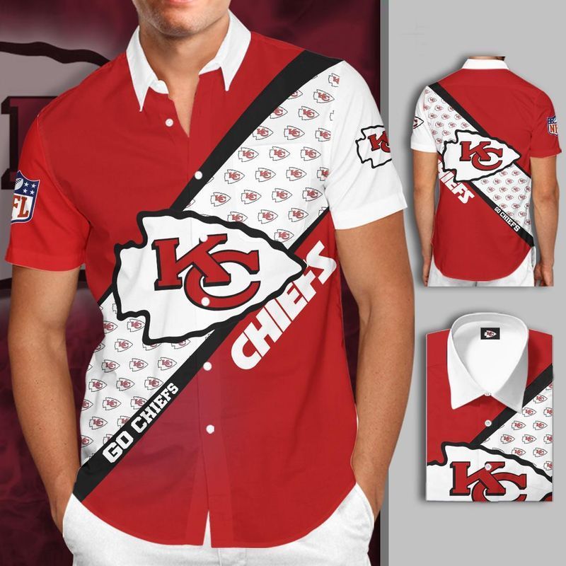 Buy Kansas City Chiefs NFL Gift For Fan Hawaiian Graphic Print Short Sleev