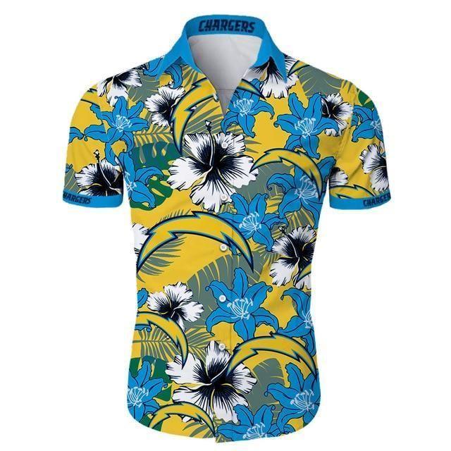 Buy Los Angeles Chargers Hawaiian Aloha Shirt Best Gift For Fans