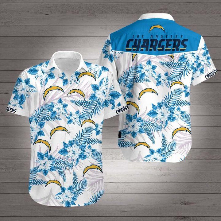 Buy Los Angeles Chargers Hawaiian Aloha Shirt For Big Fans