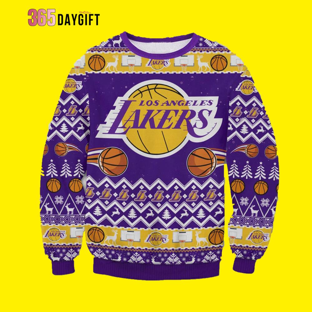 Buy Los Angeles Lakers Ugly Christmas Sweater - Travis Scott Merch ...