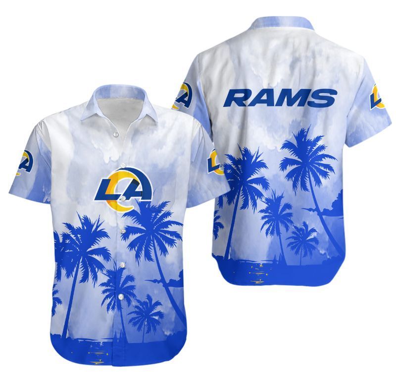 Buy Los Angeles Rams Coconut Trees NFL Gift For Fan Hawaiian Graphic Print