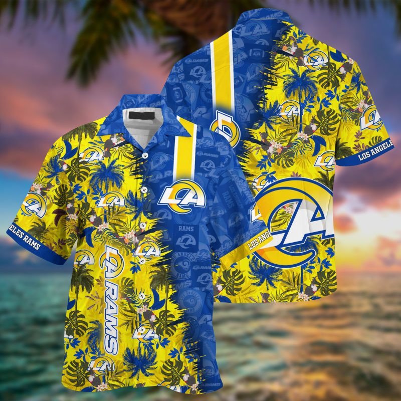 Buy Los Angeles Rams NFL Summer Hawaiian Shirt And Shorts