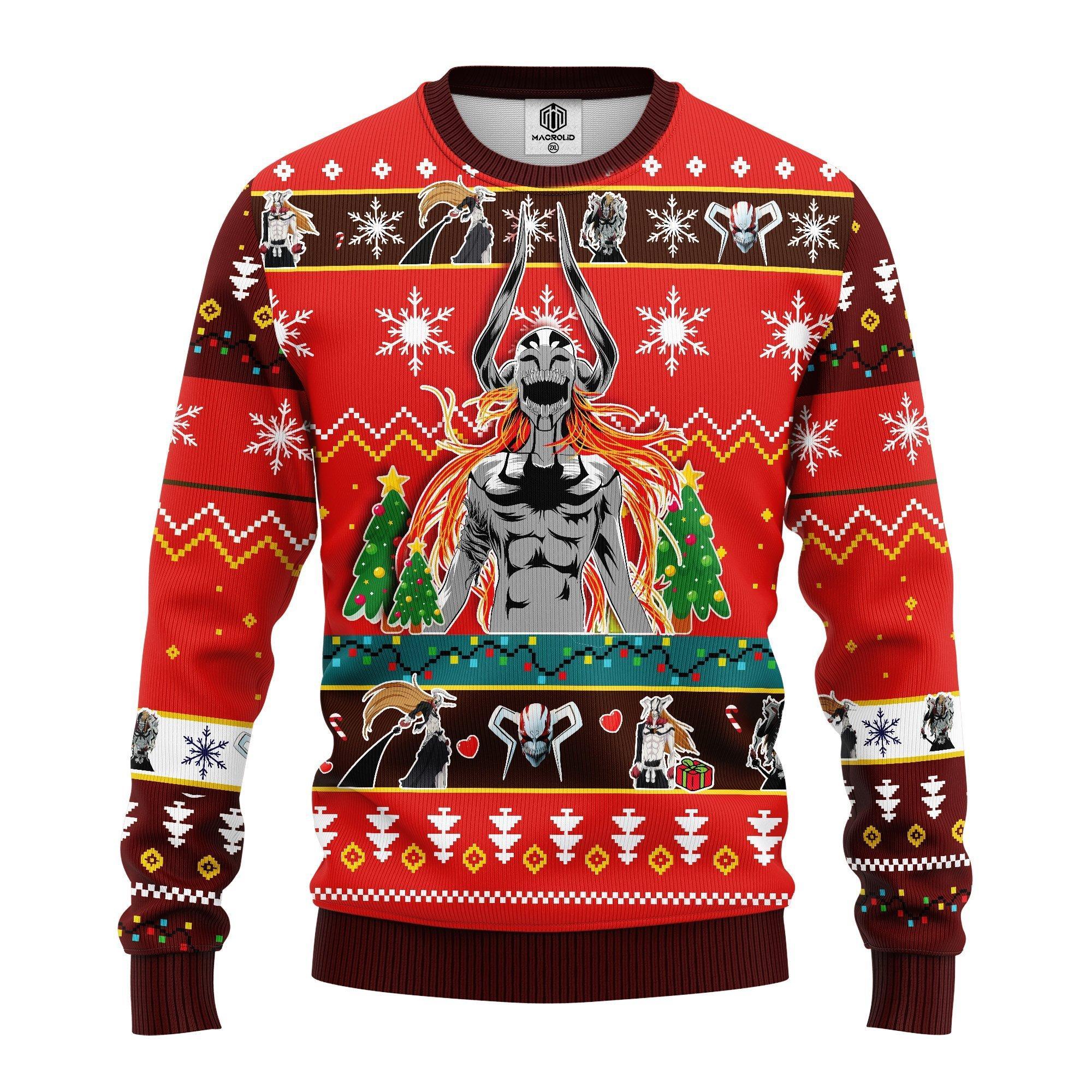 Buy Merry Xmas Ichigo Bleach Ugly Christmas Sweater 250 - HomeFavo