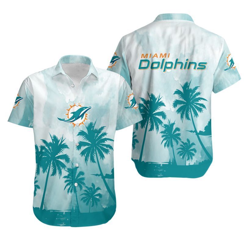 Buy Miami Dolphins Coconut Trees NFL Gift For Fan Hawaiian Graphic Print