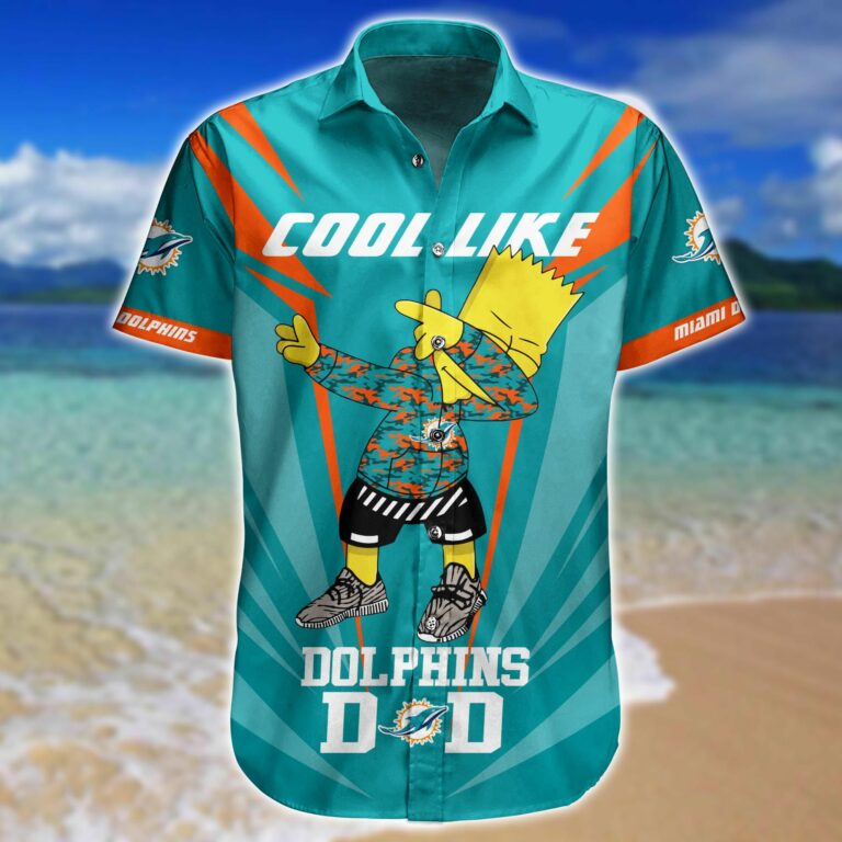 Buy Miami Dolphins Logo Hawaiian Shirt NFL