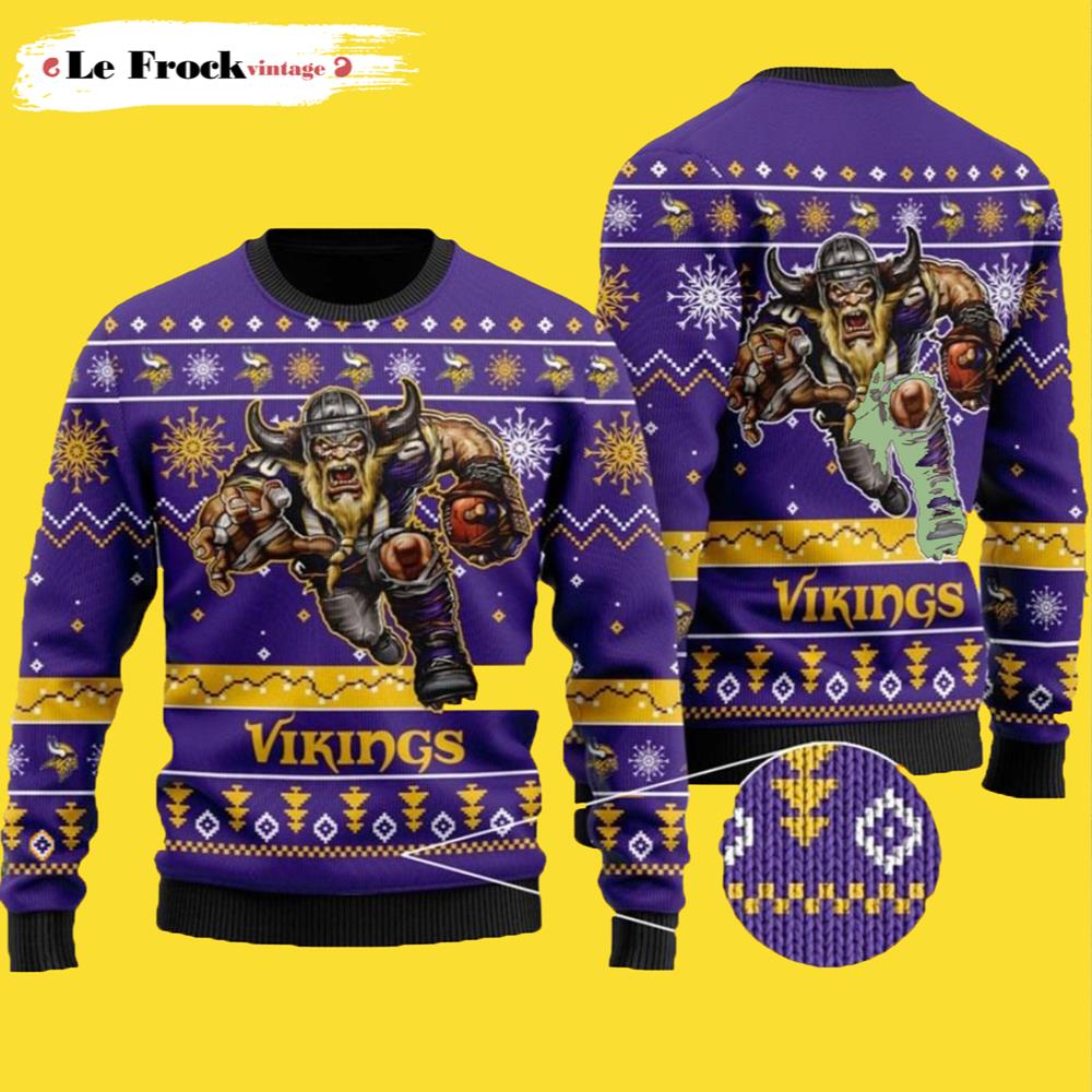 Buy Minnesota Vikings Ugly Christmas Sweater For Men Womens Kids ...