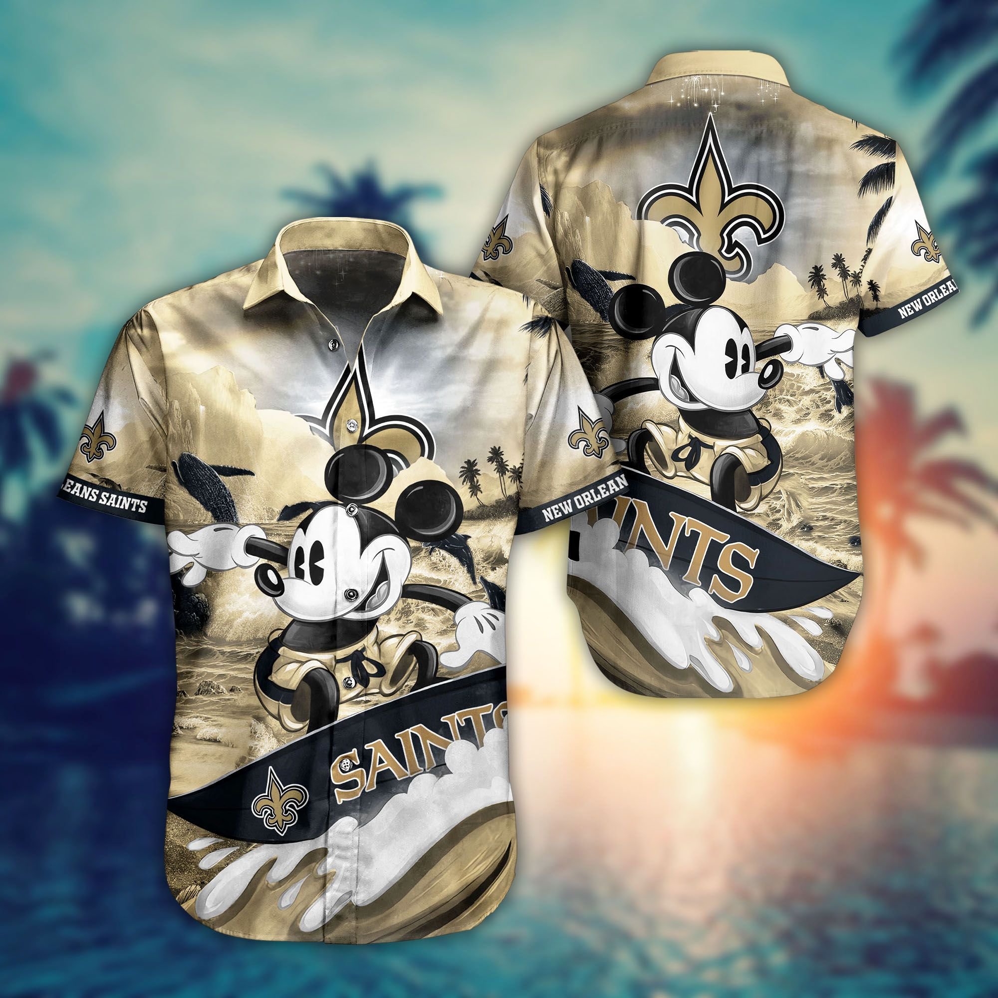 Buy New Orleans Saints Mickey NFL Hawaiian 2021