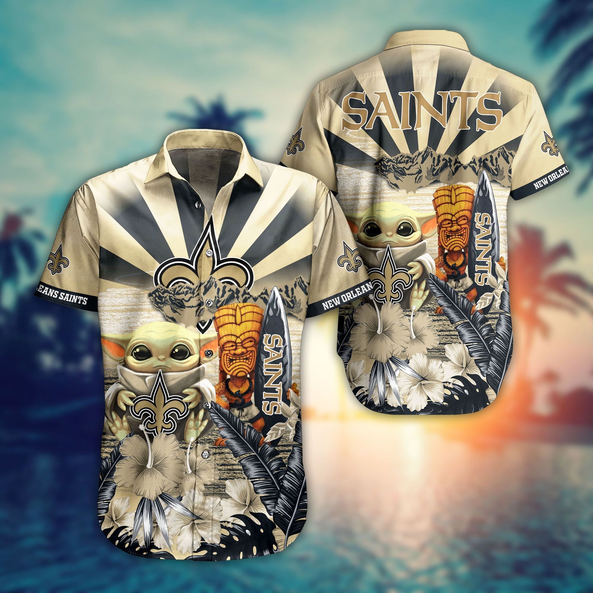 Buy New Orleans Saints NFL Baby Yoda Hawaiian Shirt