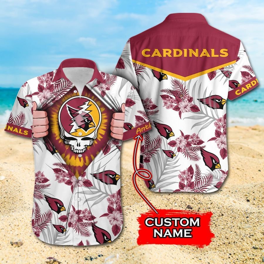 Buy NFL Arizona Cardinals Grateful Dead Gift For Fan Personalized Hawaiian