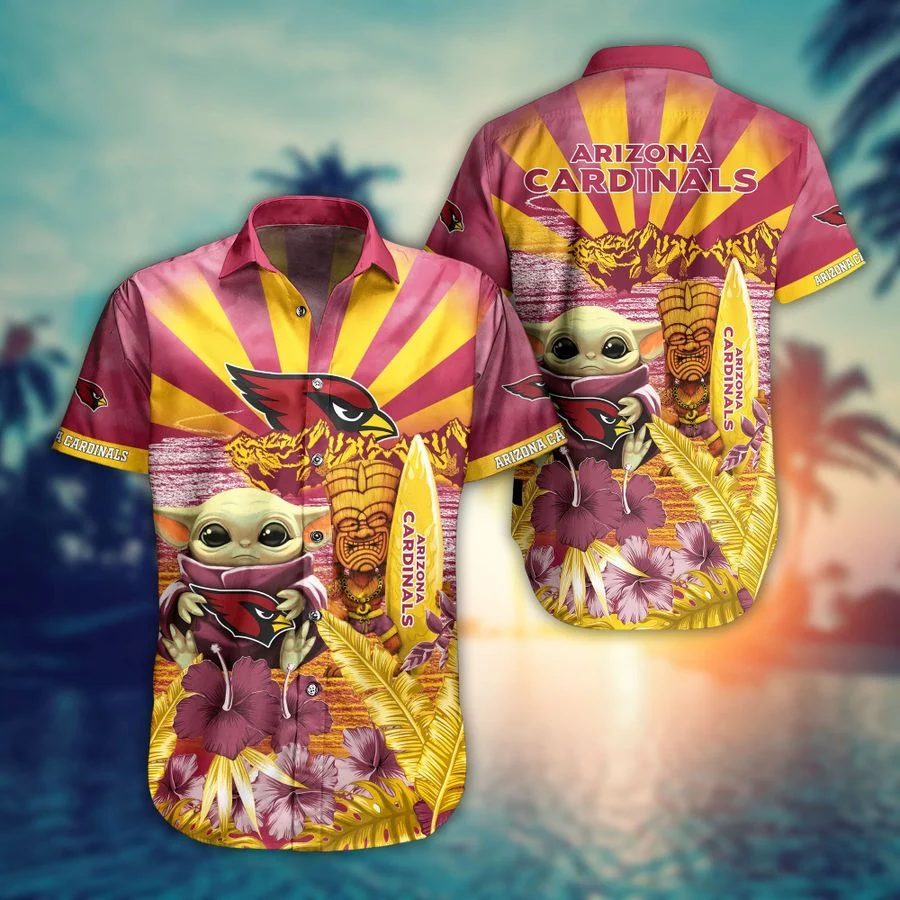 Buy NFL Arizona Cardinals Hawaiian Shirt Baby Yoda Style Summer