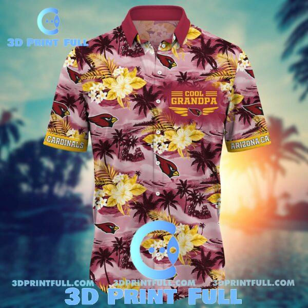 Buy NFL Arizona Cardinals Hawaiian Shirt Grandparent New 2022