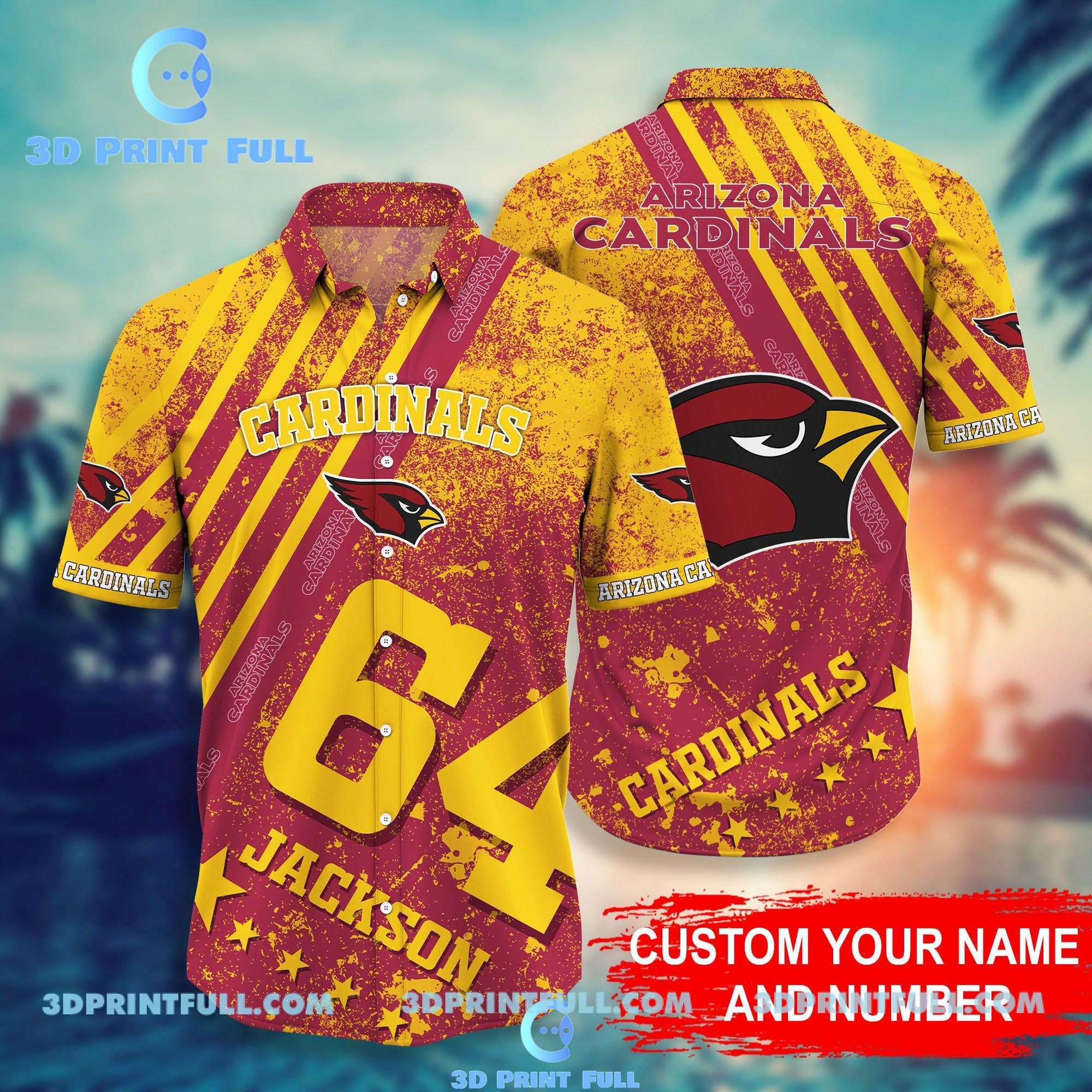 Buy NFL Arizona Cardinals Hawaiian Shirt Style Hot Trending 3