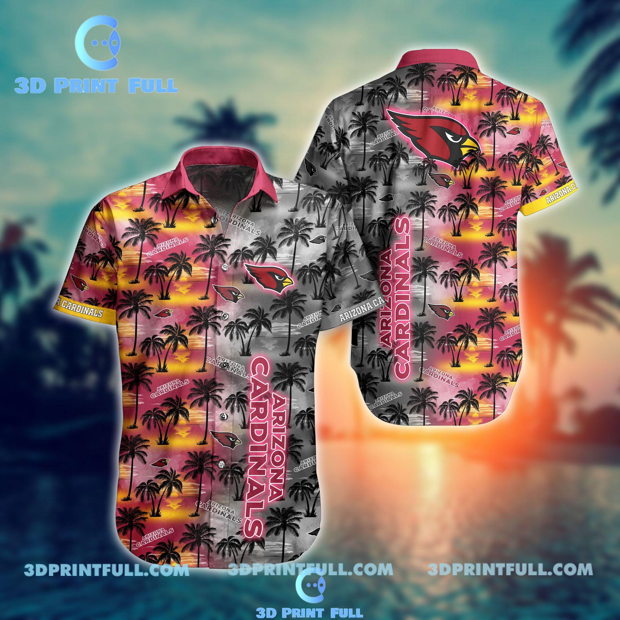 Buy NFL Arizona Cardinals Hawaiian Shirt Style Summer Trending 1