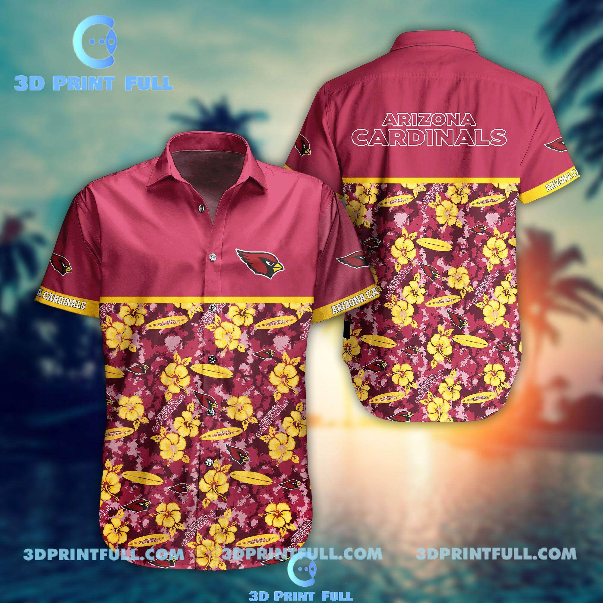 Buy NFL Arizona Cardinals Hawaiian Shirt Trending Style Summer