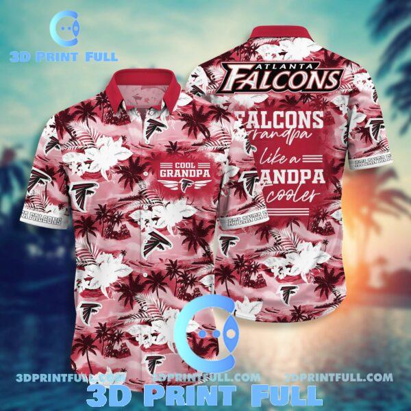 Buy NFL Atlanta Falcons Hawaiian Shirt For Grandparent