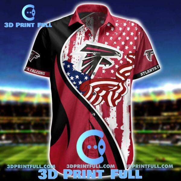 Buy NFL Atlanta Falcons Hawaiian Shirt Short 3