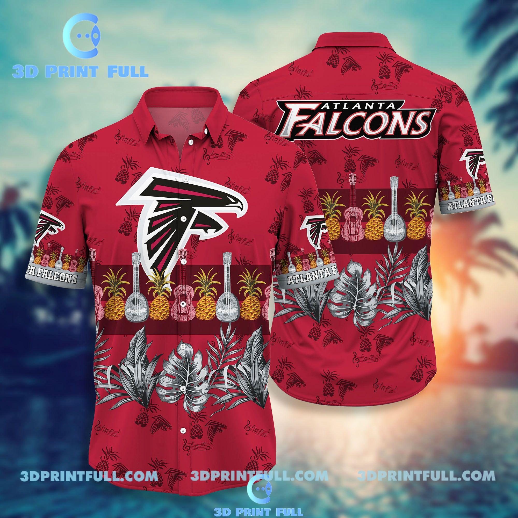 Buy NFL Atlanta Falcons Hawaiian Shirt Short Hot Trending Summer