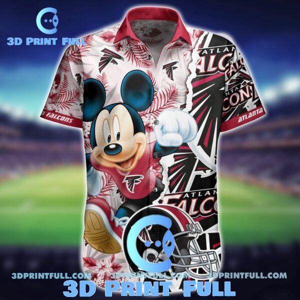 Buy NFL Atlanta Falcons Hawaiian Shirt Short Mickey Summer