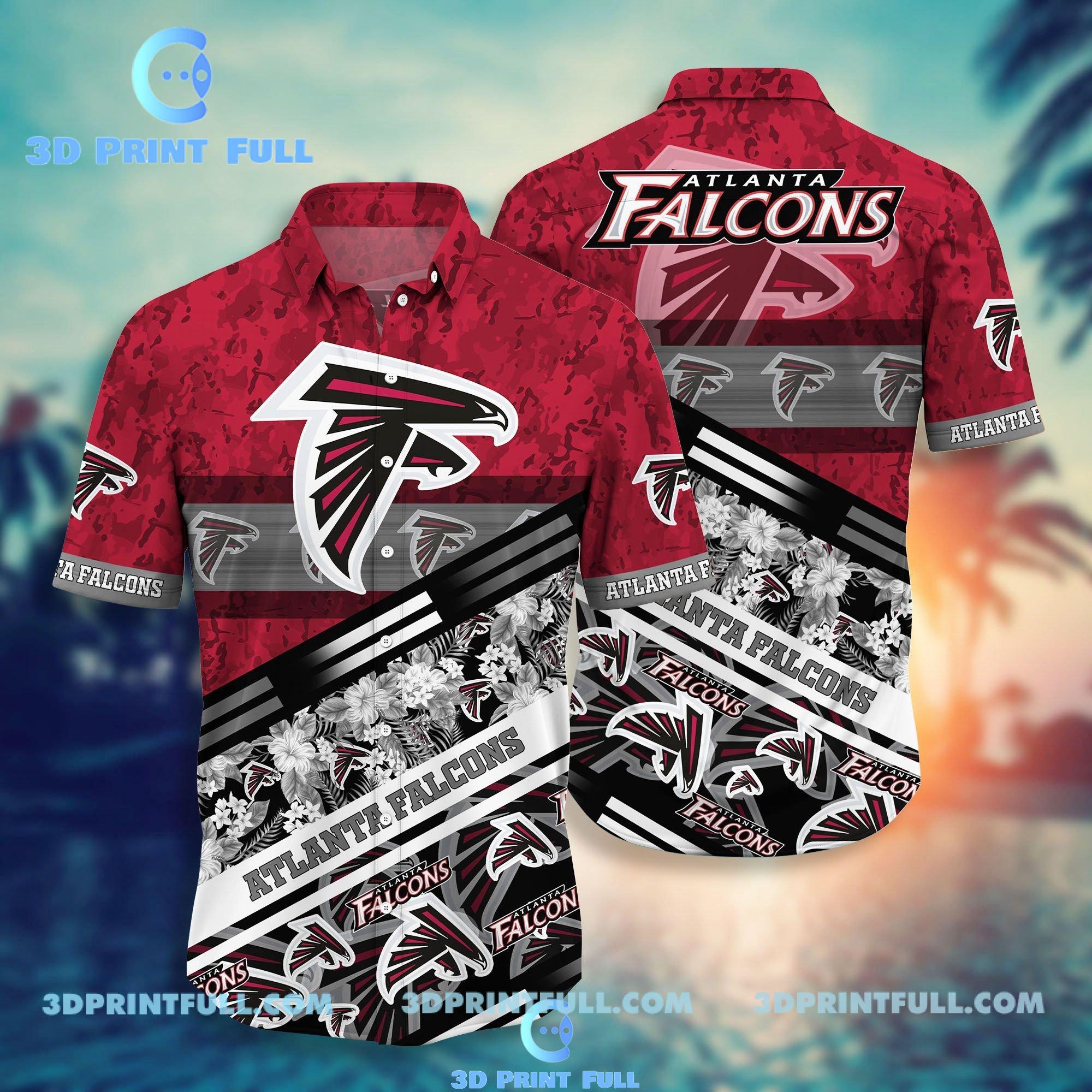 Buy NFL Atlanta Falcons Hawaiian Shirt Short Style Hot Trending