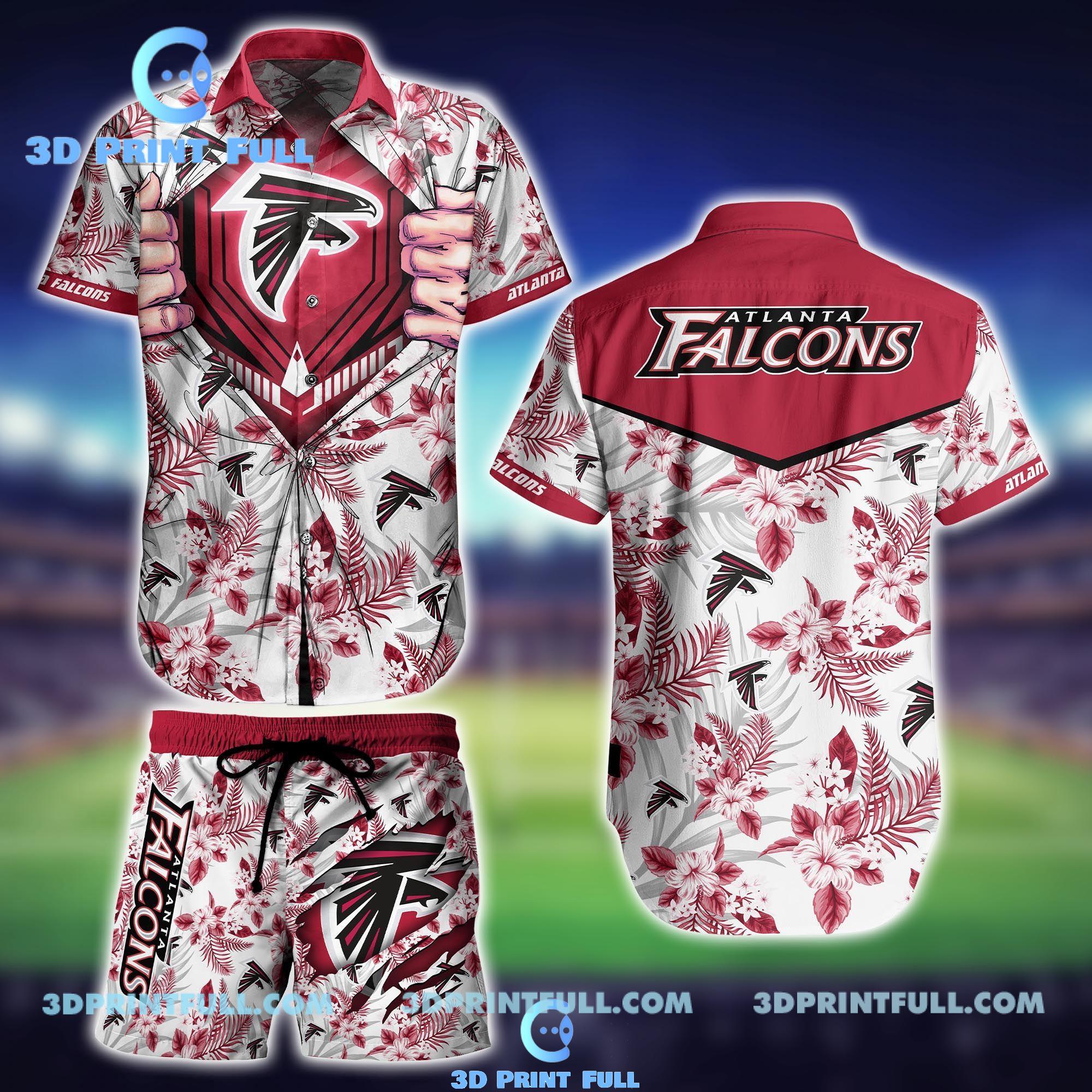 Buy NFL Atlanta Falcons Hawaiian Shirt Short Summer 2