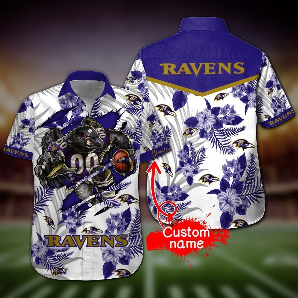 Buy NFL Baltimore Ravens Gift For Fan Personalized Hawaiian Graphic Print