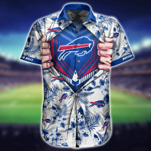 Buy NFL Buffalo Bills Hawaiian Shirt Short Summer Logo men