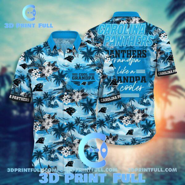 Buy NFL Carolina Panthers Hawaiian Shirt For Grandparent