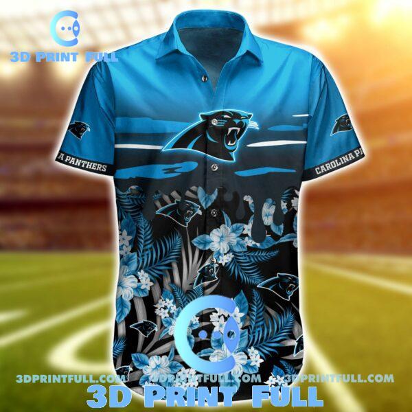 Buy NFL Carolina Panthers Hawaiian Shirt Short 1