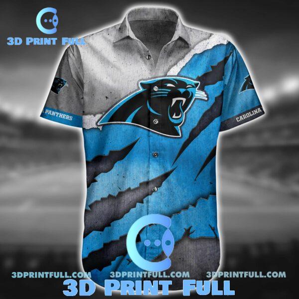 Buy NFL Carolina Panthers Hawaiian Shirt Short 6