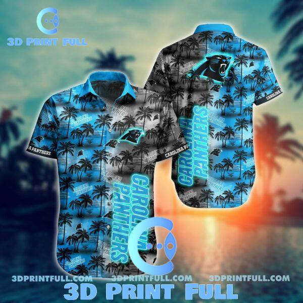 Buy NFL Carolina Panthers Hawaiian Shirt Short Style Trending