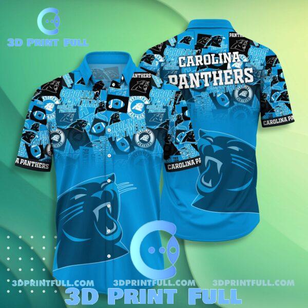 Buy NFL Carolina Panthers Hawaiian Shirt Short Trending Summer 3